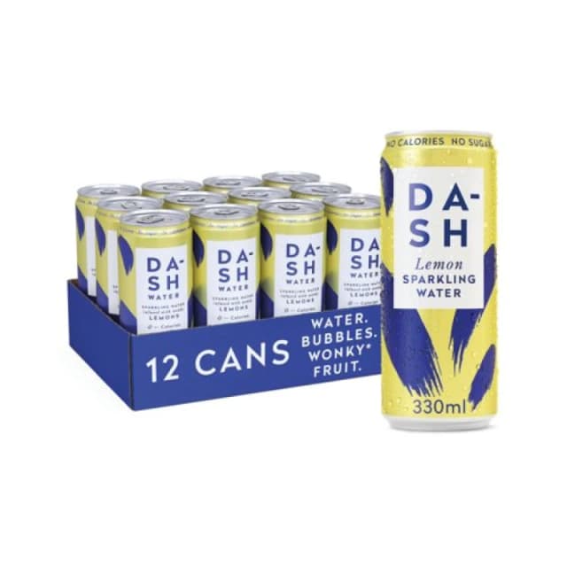 Dash Lemon Sparkling Water 330ml (12 Pack) DBL003