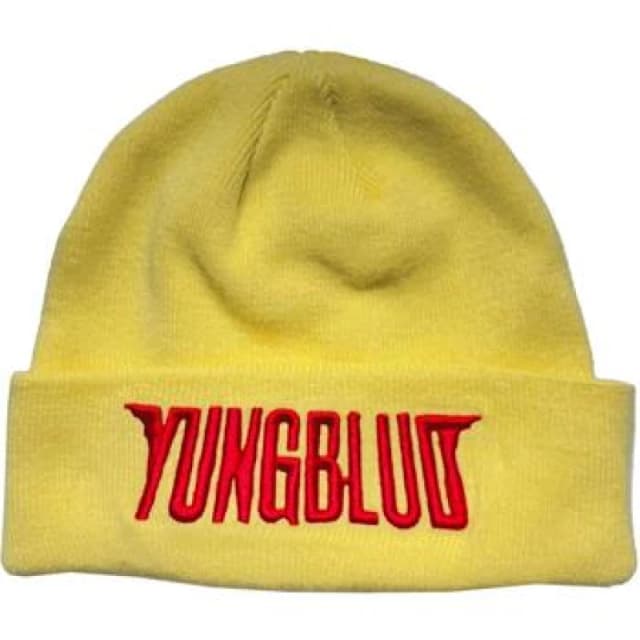 Yungblud Yungblud Men Logo Beanie in Bright Yellow Bright Yellow One Size Male 5063377356830