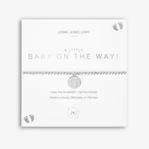 A Little Baby On The Way! Silver 17.5cm Stretch Bracelet 5221