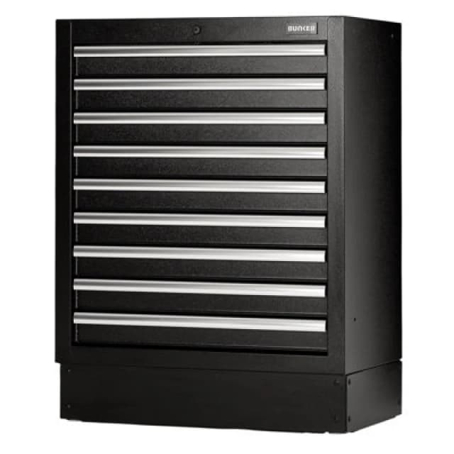 Bunker Modular 9 Drawer Floor Cabinet 23748 Colour: Black