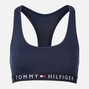 Tommy Hilfiger Womens Original Cotton Bralette - Navy Blazer - XS