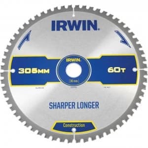 Irwin ATB Ultra Construction Circular Saw Blade 305mm 60T 30mm