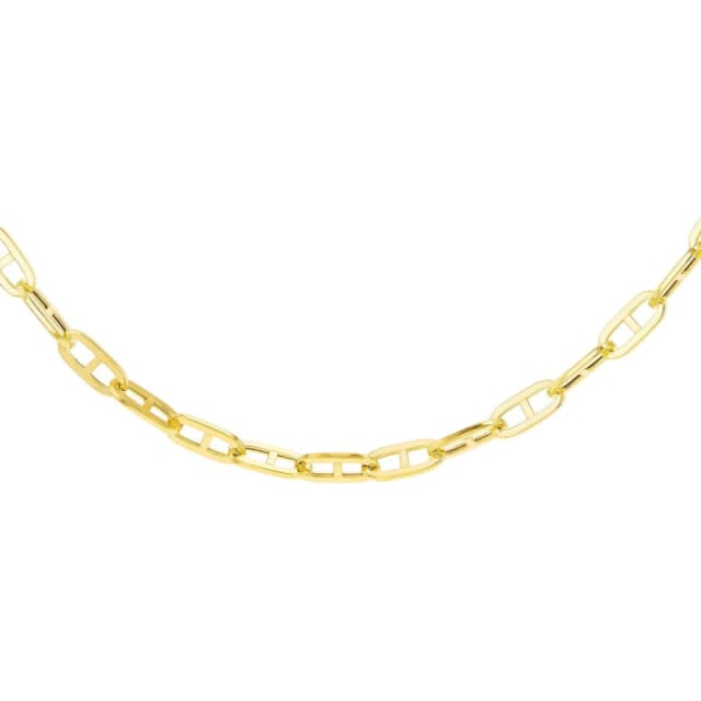 Be You 9ct Gold Small Square Rambo Chain Yellow Gold female 18in