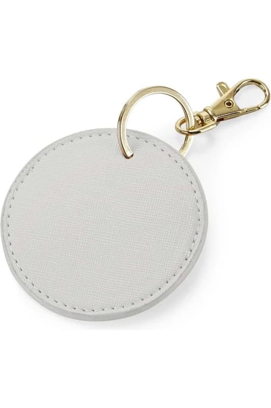 Bagbase Boutique Circular Key Clip in Light Grey Light Grey Unisex One Size