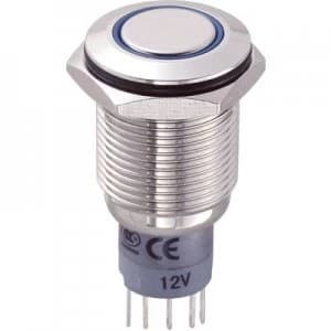 TRU COMPONENTS LAS2GQF 11EB12VNP Tamper proof pushbutton 250 V AC 3 A 1 x OnOn IP67 momentary