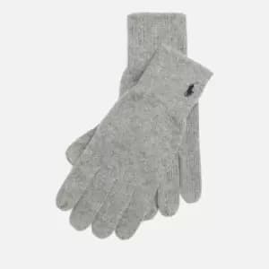 Polo Ralph Lauren Mens Recycled Touch Gloves - Classic Grey Heather
