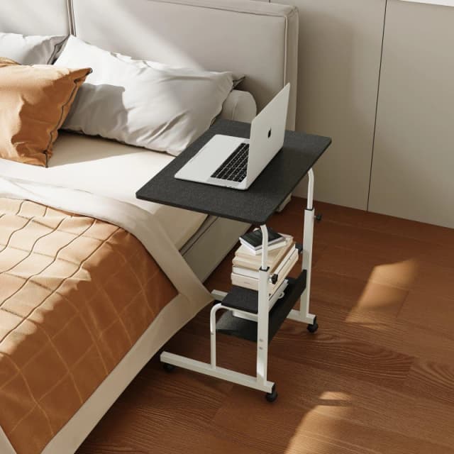 Kabinet UK Height Adjustable Mobile Overbed Table Black unisex One Size