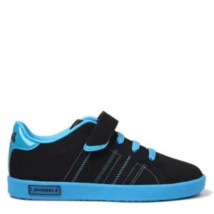 Lonsdale Oval Childrens Trainers - Black/Blue