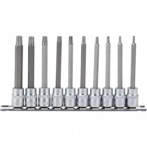 Draper 10 Piece 3/8" Drive TX-Star Socket Bit Set 3/8" 100mm