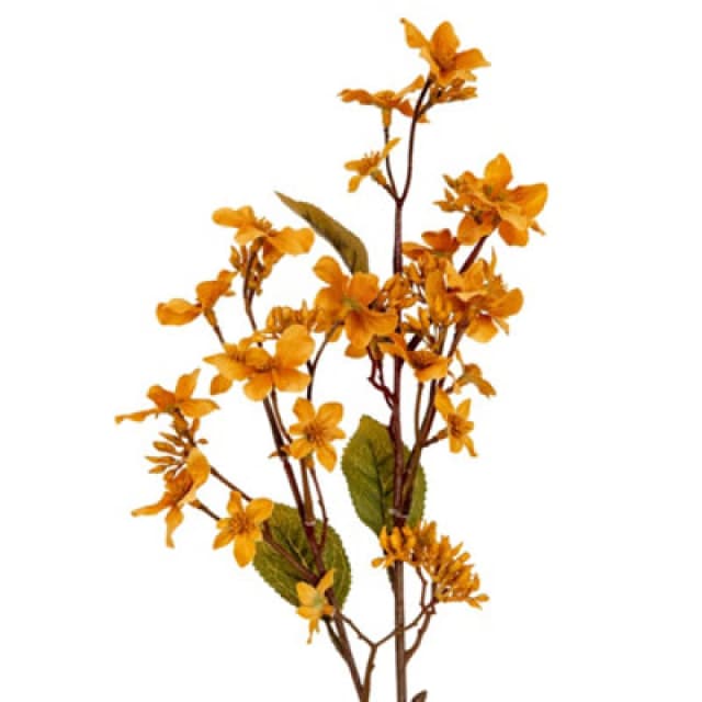 Hill Interiors Vernicia Fordii Artificial Flower Spray Yellow (One Size)