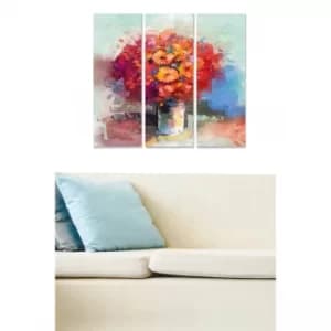MDF7878836 Multicolor Decorative MDF Painting (3 Pieces)
