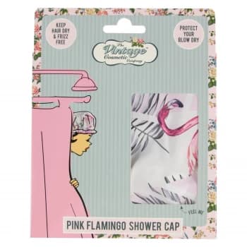 The Vintage Cosmetic Company Shower Cap - Flamingo