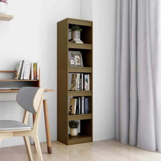 VIDAXL Book Cabinet/Room Divider Honey Brown 40x30x167.5cm Solid Pinewood vidaXL 8720286608517