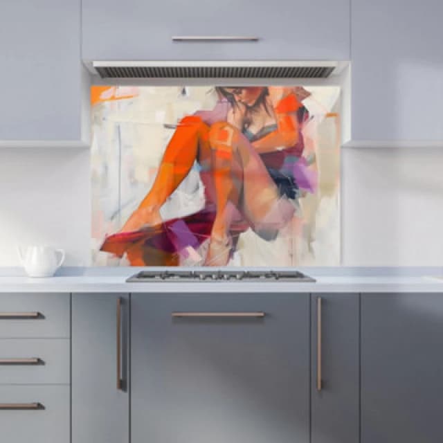 Warren Reed - Designer Rhino Face Splashart Tea Towel in Grey Grey Unisex