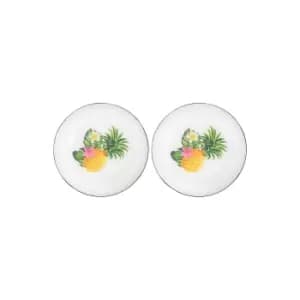 Waikiki Set of 2 Enamel Effect Plates
