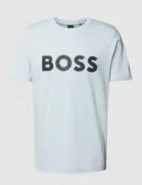 BOSS Green Tee 1 Cotton-Jersey T-Shirt - XL Blue Tops male 50512866-527 XL