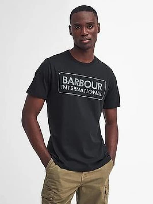 Barbour International Essential Large Logo T-Shirt - Black S