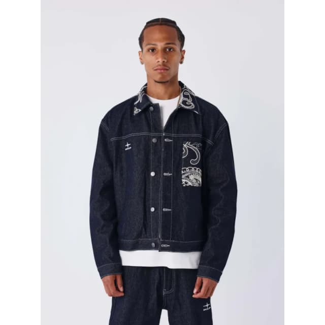 Project X Paris Denim jacket Project X Paris Bandana Bleu Male S