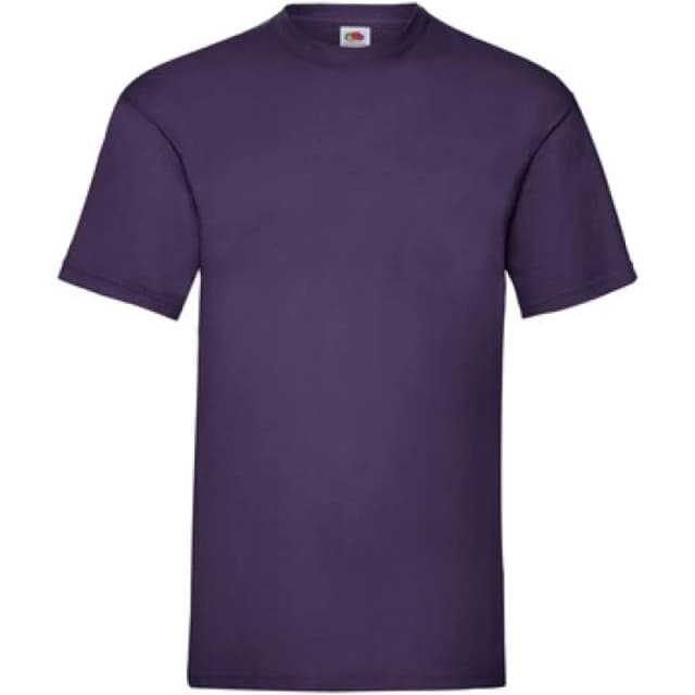 Fruit Of The Loom Fruit of the Loom Men Valueweight T-Shirt in Purple Size: 3X-Large Purple XXXL Male 5063693159559