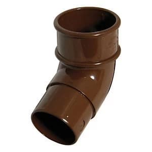 FloPlast RBM2BR MiniFlo Round Downpipe Offset Bend - Brown 112.5 Deg x 50mm