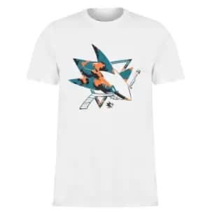 NHL Logo T Shirt Mens - White