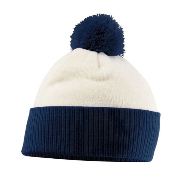 Beechfield Beechfield Snowstar Two Tone Beanie in White White One Size Unisex 5063377394580