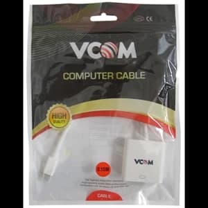 VCOM Mini DisplayPort (M) to HDMI (F) White Retail Packaged Display Adapter