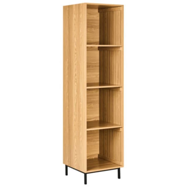 Beliani 4 Tier Shelving Unit Leandro 175cm Light Brown