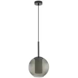 Eglo Tindari Globe Pendant Ceiling Light Nickel-Nero