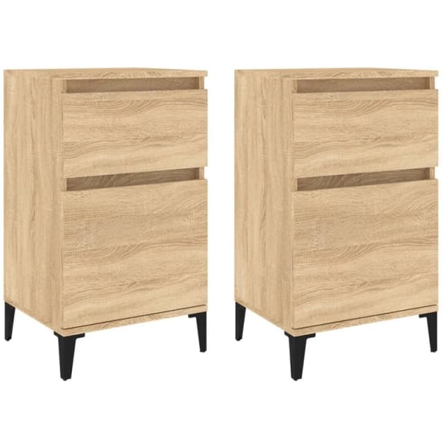 VIDAXL Bedside Cabinets 2 pcs Sonoma Oak 40x35x70cm Vidaxl 8720845738051