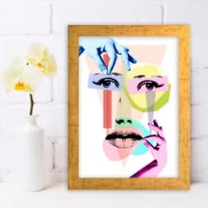AC1088184668 Multicolor Decorative Framed MDF Painting