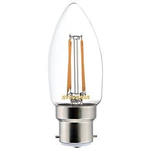Sylvania LED Non Dimmable Filament B22 Candle Light Bulb - 4.5W
