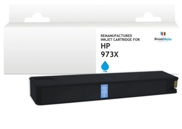 PrintMate HP 973X. remanufactured ink cartridge. Cyan 8500p