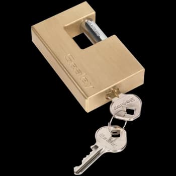 Sealey Heavy Duty Brass Shutter Padlock 76mm Standard