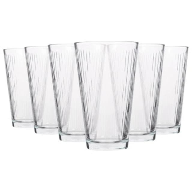 LAV Nora Highball Glasses - 325ml - Pack of 6 Clear unisex