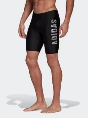 adidas Wording Swim Jammers, Black Size M Men