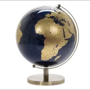 Large Globe Gold & Blue by Lesser & Pavey