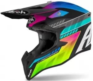Airoh Wraap Prism Motocross Helmet, multicolored, Size 2XL, multicolored, Size 2XL