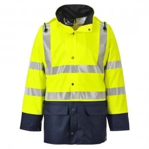 Sealtex Ultra Anti Fungal Hi Vis Jacket Yellow / Navy 2XL