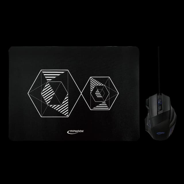 LogiLink Typhoon Gaming combo set. Mouse + Mousepad