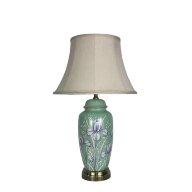 Table Lamp and Shade - Ceramic - L19 x W19 x H47cm MinsterStylishLivingLtd7452