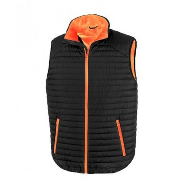 Result Result Men Thermoquilt Gilet in Jet Black Size: X-Small Jet Black XS Male 5059444582066