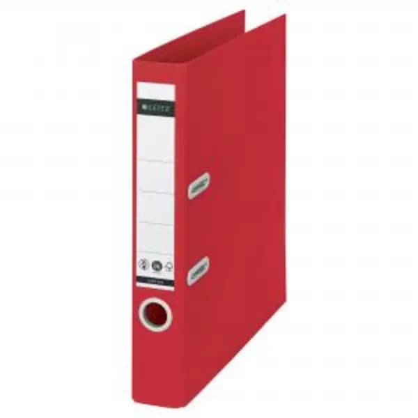 Leitz 180 Recycle Lever Arch File A4 50mm Spine Red 10190025 41122AC EXR41122AC