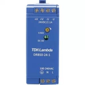 TDK-Lambda DRB-50-24-1 Rail mounted PSU (DIN) 24 V DC 2.1 A 50.4 W 1 x