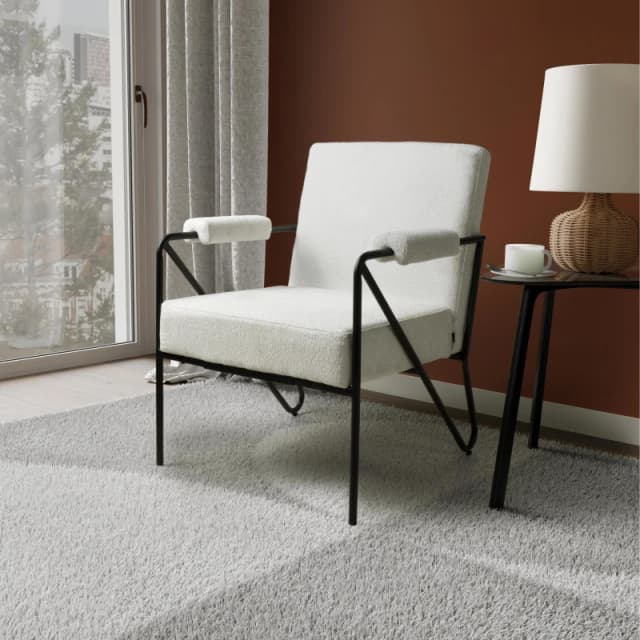 Oslo Speckled Natural Armchair, Brown 308-13-04-01-01