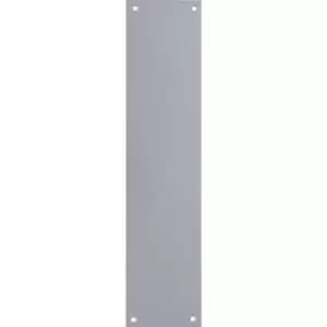Eclipse Aluminium Finger Plate Plain 300x75mm in Silver