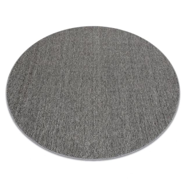 RugsX Casablanca Loom Rug in Grey Size: 133cm diameter Grey Unisex 133cm diameter