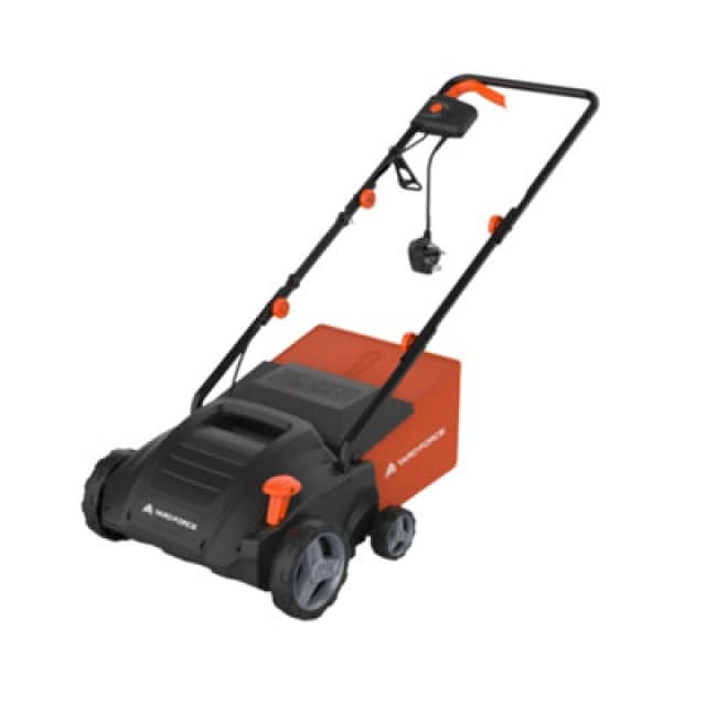Yard Force 2-In-1 1500W Electric Scarifier And Aerator 32Cm With 5-Step Depth Adjustment & 35L Collection Box