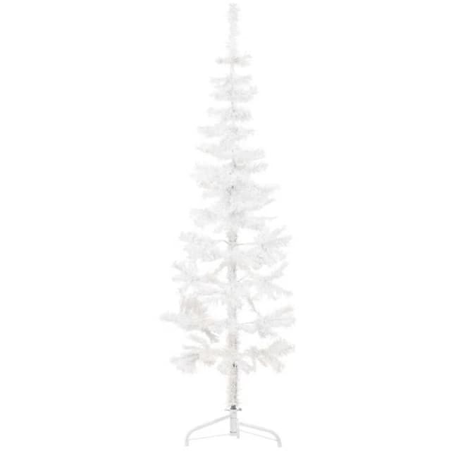 VIDAXL Slim Artificial Half Christmas Tree with Stand White 180cm Vidaxl 8720287000693