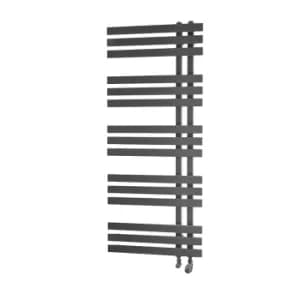 Towelrads Cobham Open Ended Ladder Towel Rail Radiator - Black 1200x500